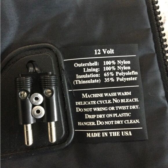 Widder Vest Size 36 Color Black Lectric-Heat Vest Only (No Cord) - Picture 7 of 13